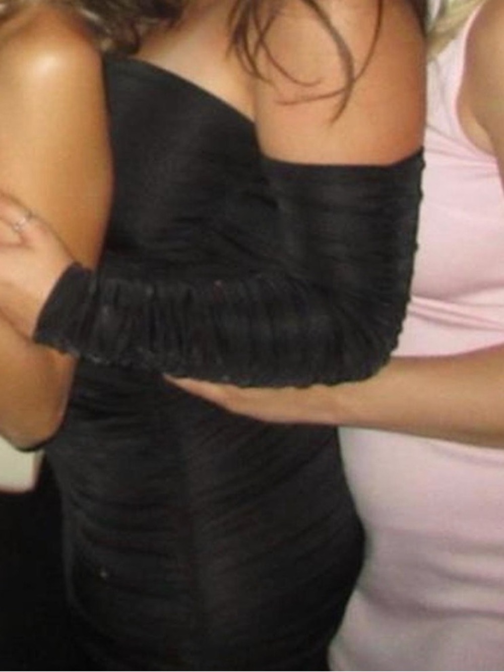 Off-Shoulder Black Party Dress